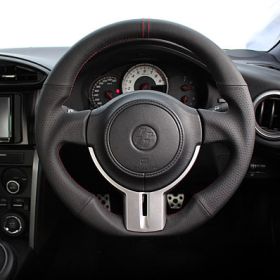 Real Gun Grip Leather Steering Wheel